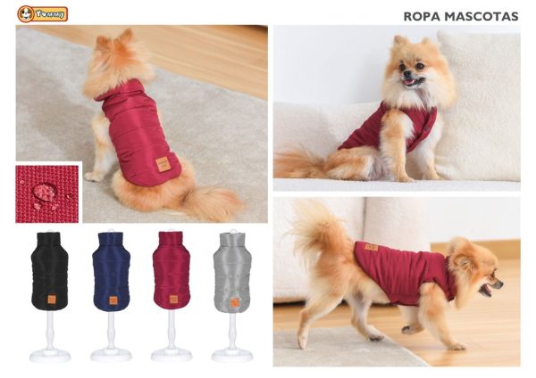 Ropa anorak con cuello para mascotas S - Ropa para perros