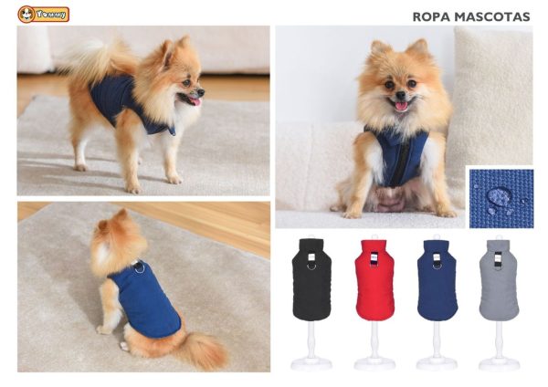 Ropa anorak con cuello tamaño XL - Ropa para mascotas