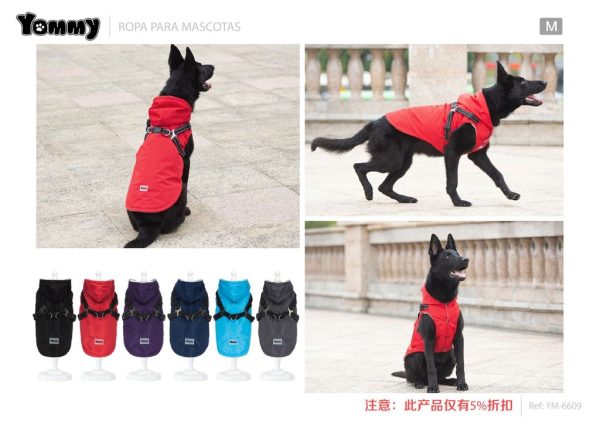 Ropa impermeable para perros M - Chubasquero para mascotas - Imagen 2
