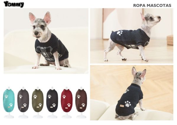 Ropa para mascotas - Jersey de lana para perros L 35 cm