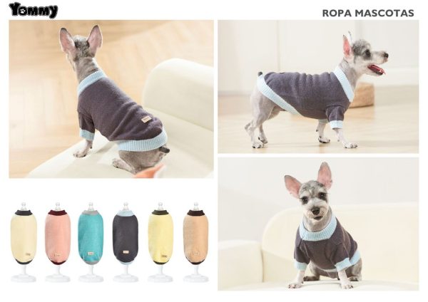 Ropa para mascotas - Jersey de lana para perros L 35 cm - Imagen 2