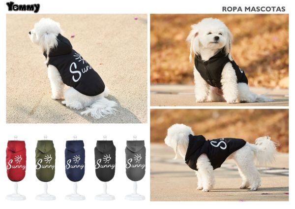 Ropa para mascotas - Ropa anorak estampada para perros XL