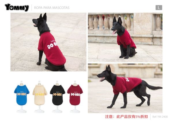 Sudadera impresa para mascotas L - Ropa para mascotas