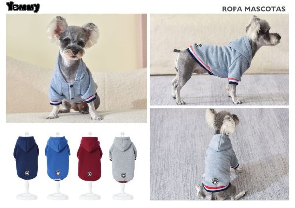 Sudadera rayas para perro 5XL - Ropa para mascotas