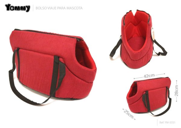 Bolso de viaje de felpa para mascotas 42*25*28 cm - Accesorios para mascotas - Imagen 2
