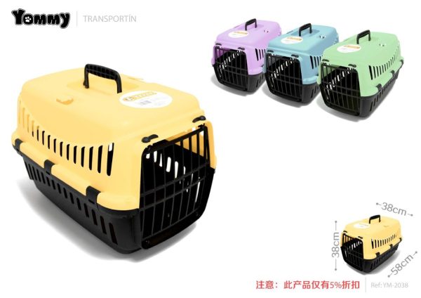 Transportín de plástico para mascotas 58*38*38CM - Accesorios para mascotas