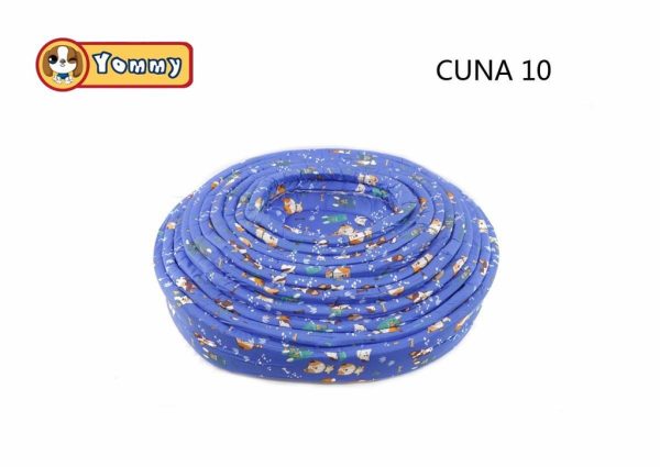 Cuna de 10 piezas de poliéster azul 68*58*16CM - Accesorios de descanso para mascotas