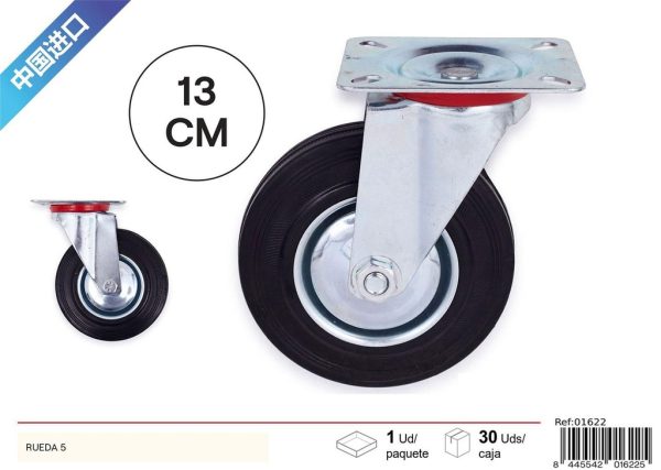 Rueda industrial 100mm - Accesorios de ferretería