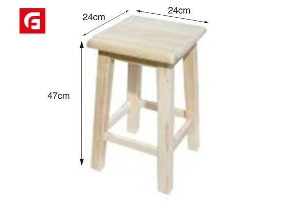 Banco económico 47x24x24 cm - Muebles decorativos