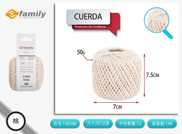Cuerda de papel natural 50 g - Accesorios de cuerda