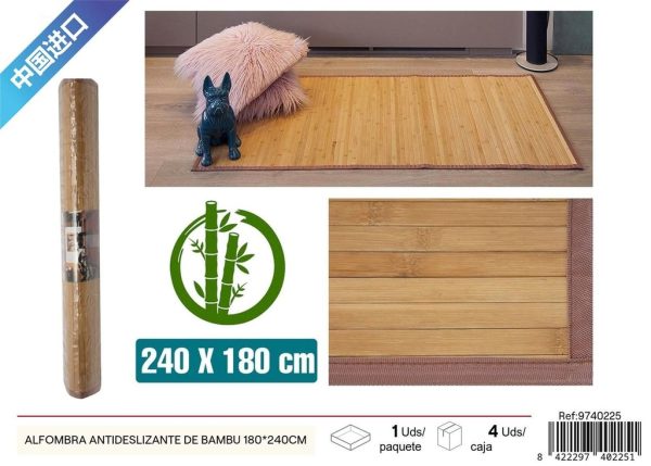 Alfombra antideslizante de bambú 180*240 cm - Productos de verano