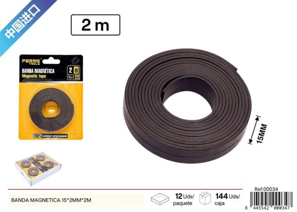 Banda magnética 15x2mm*2m - Accesorios de ferretería