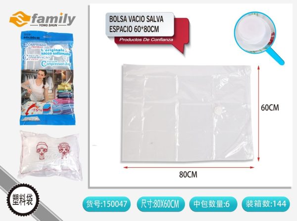 Bolsa de vacío transparente 60x80cm - Accesorios de almacenamiento