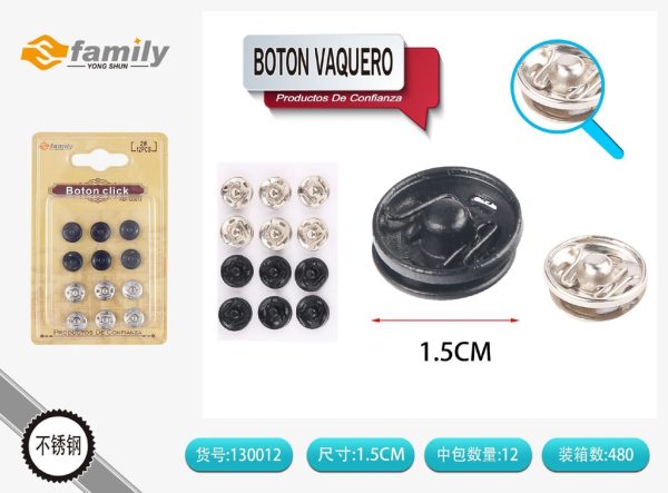 Botón click número 2 - Botones y accesorios de costura