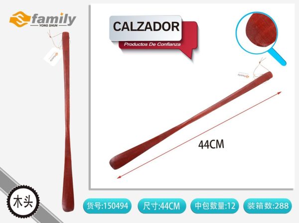 Calzador de madera 55cm - Accesorios para calzado