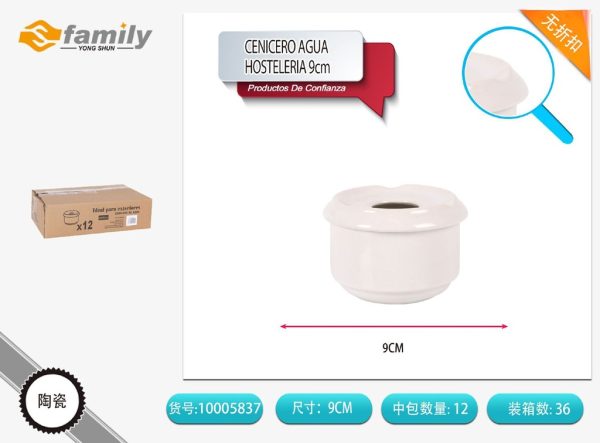 Cenicero de agua hostelería 9cm para restaurantes y bares