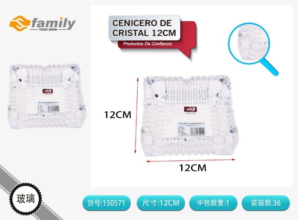 Cenicero de cristal 12cm - Utensilios de cocina
