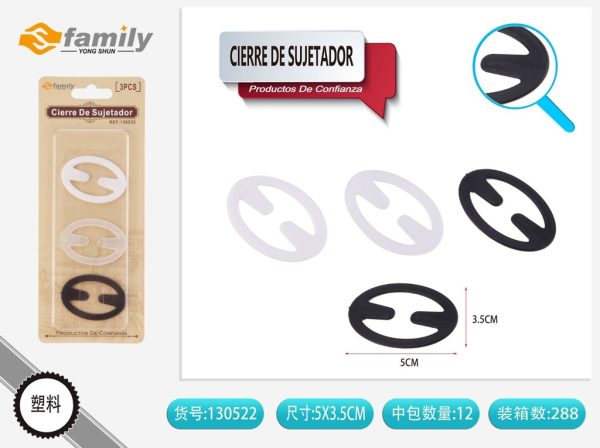 Cierre de sujetador en forma redonda 3PCS - Accesorios para ropa