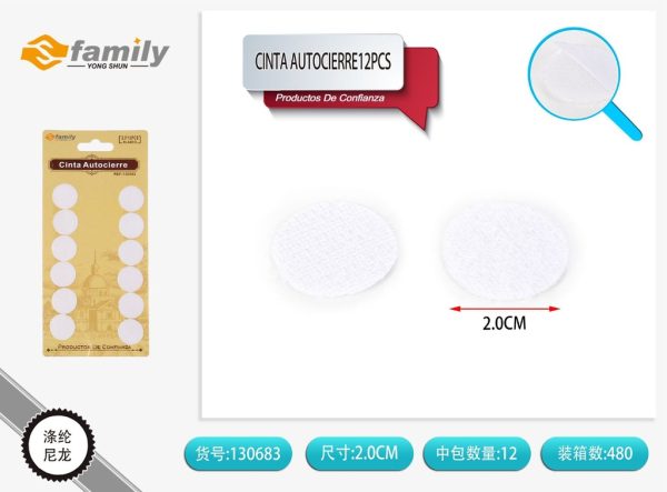 Cinta autoadhesiva redonda 1.5*16 pcs transparente - Artículos de costura