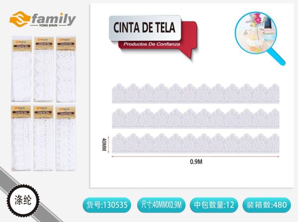 Cinta de Tela 4.0CM*0.9M - Cinta decorativa de tela