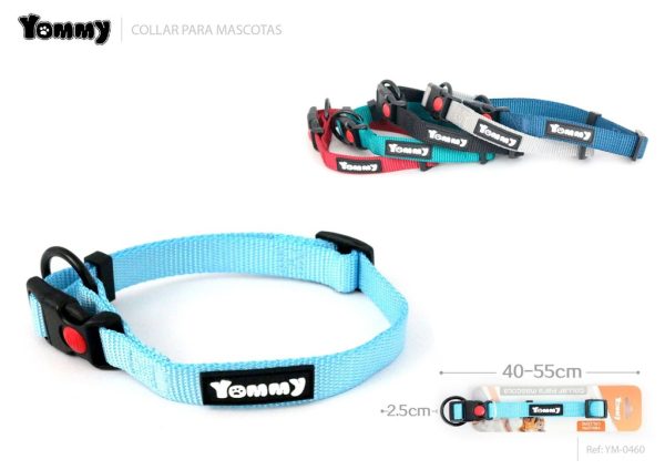 Collar de nylon para mascotas 2.5*40-55 cm - Nuevos productos para mascotas