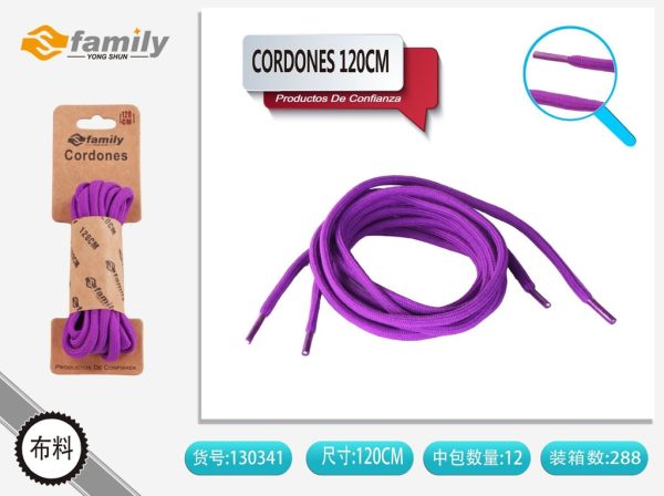 Cordones redondos 120cm