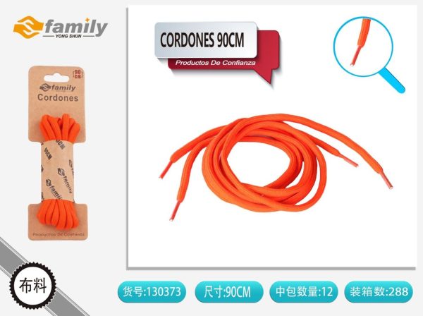 Cordones redondos 90cm color sólido