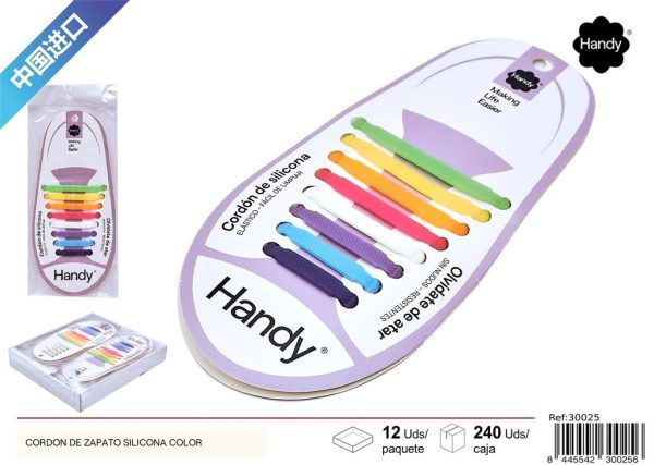 Cordón de zapato silicona color - Accesorios de mercería