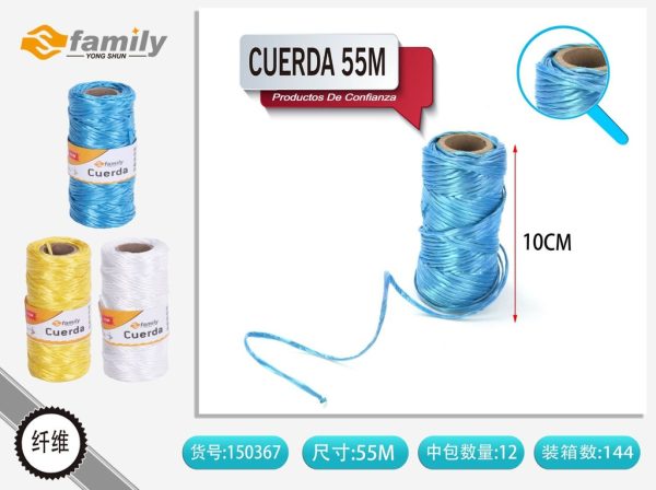 Cuerda 55 m con tubo de papel - Cuerdas y cuerdas