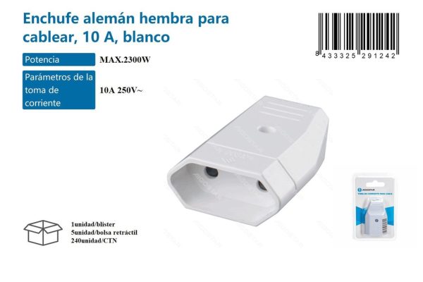 Enchufe inalámbrico 10A - Suministros eléctricos y artículos de electricidad