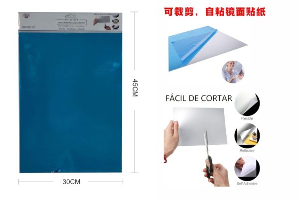 Espejo recortable de PET 30x40 cm - Materiales de manualidades