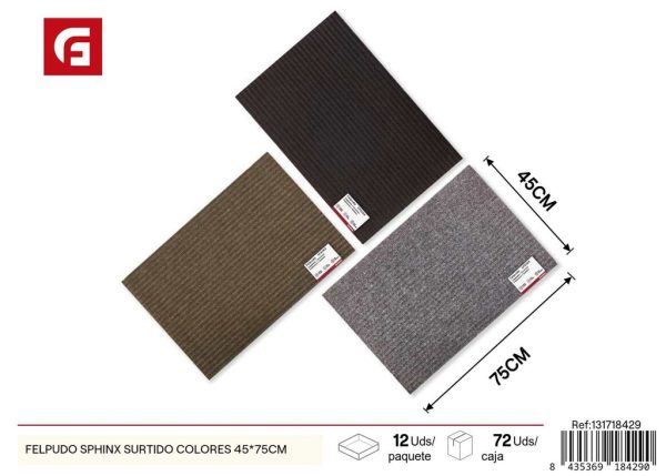 Felpudo Sphinx surtido de colores 45*75CM - Textiles para el hogar