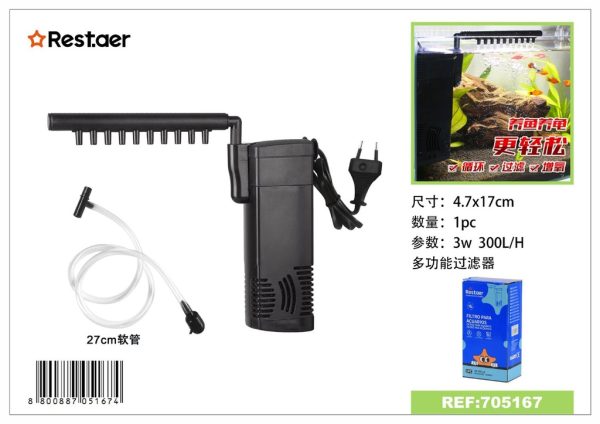 Filtro de acuario 3W - Accesorios para acuarios y filtración
