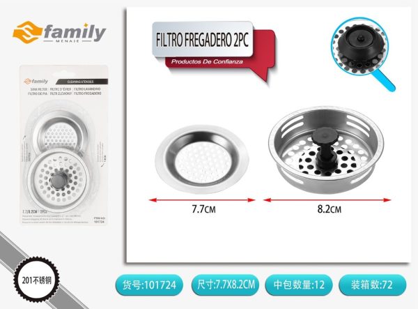Filtro de fregadero 2 piezas - Accesorios de cocina