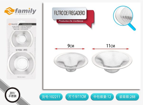 Filtro de fregadero 9 cm/11 cm - Accesorios de cocina