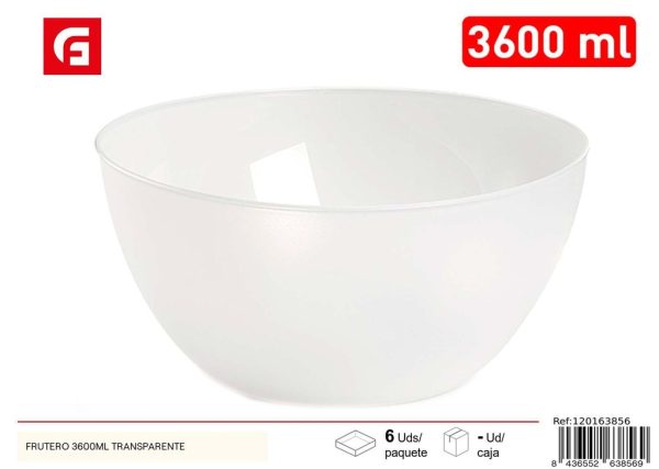 Frutero transparente 3600ml - Utensilios de cocina
