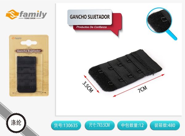 Gancho de sujetador de 2 filas 4 ganchos blanco - Accesorios de lencería