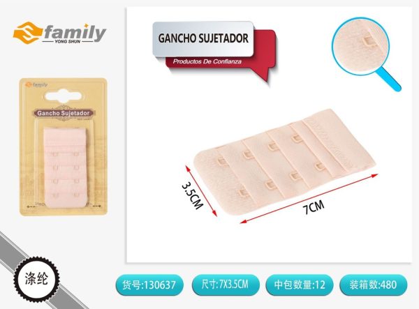 Gancho de sujetador de 2 filas 4 ganchos rojos - Accesorios de lencería