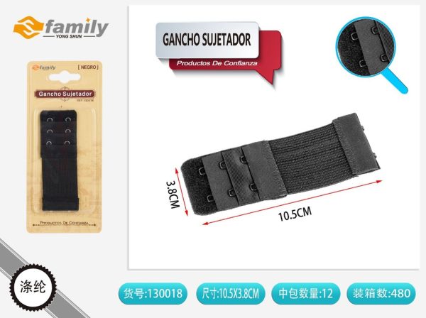 Gancho sujetador de sujetador (negro) - Accesorios de lencería