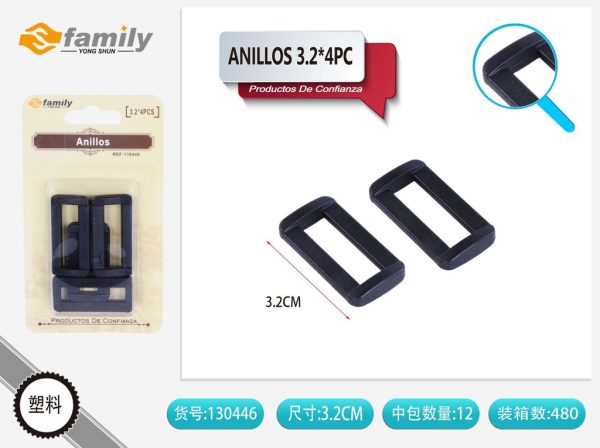 Hebilla 3.2*4 pcs - Accesorio para costura