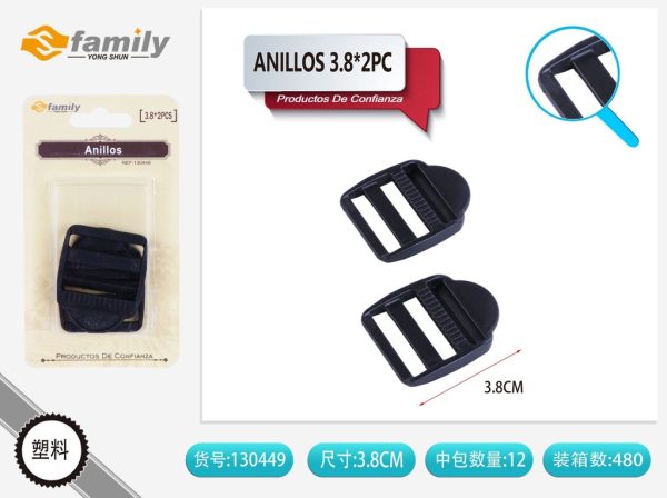 Hebilla 3.8*3 pcs - Accesorios para costura