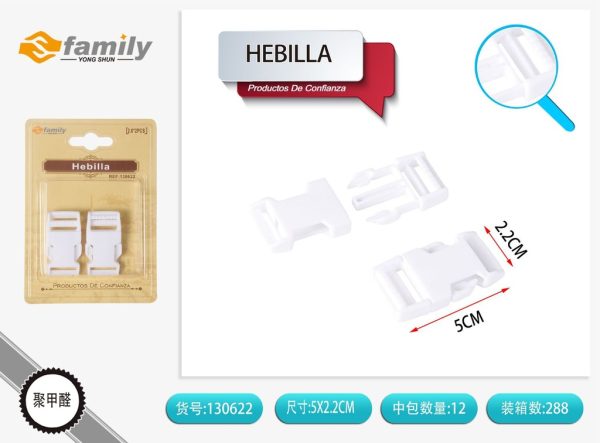 Hebilla blanca para mochila 2.0 cm 2 pcs - Hebilla de sujeción para mochilas