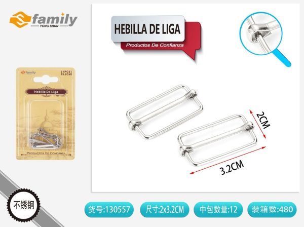 Hebilla de liga cuadrada 4 pcs - Accesorios de costura
