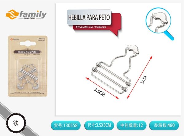Hebilla para peto 2 pcs - Accesorios de costura