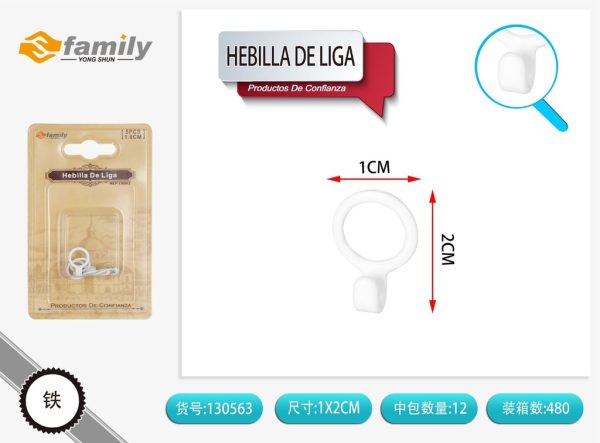 Hermosa hebilla de 2.0CM transparente en 4PCS - Accesorios de costura