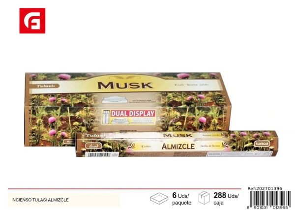 Incienso Tulasi almizcle - Inciensos aromáticos y ambientadores