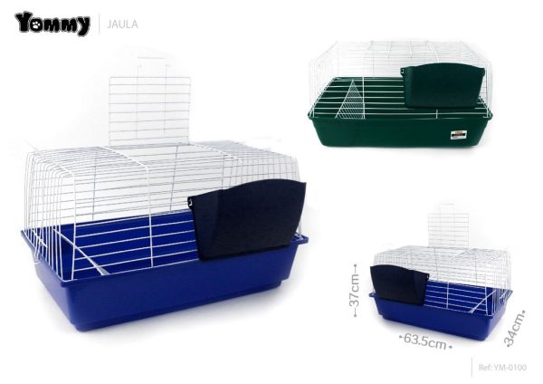 Jaula para conejo 63.5x37x34 cm - Accesorios para mascotas
