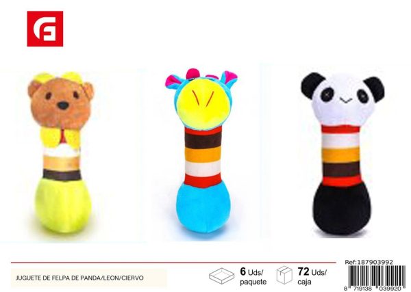 Juguete de felpa de panda/león/ciervo - Juguetes de peluche para perros