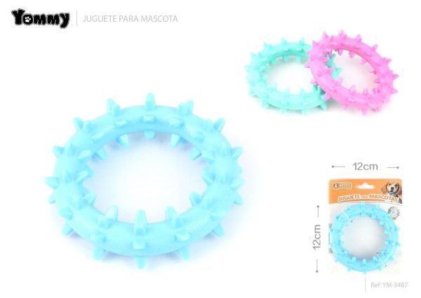 Juguete de goma en forma de anillo para mascotas 12x1.6 cm - Nuevos productos para mascotas
