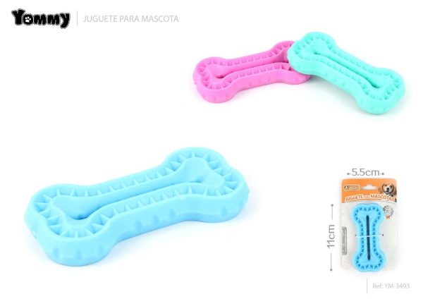 Juguete de goma en forma de galleta para mascotas 11x5.5x1.5 cm - Nuevos productos para mascotas